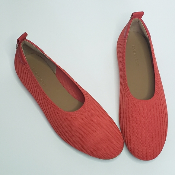 Everlane Shoes - Everlane Day Glove ReKnit Ribbed Flats Red 8.5
